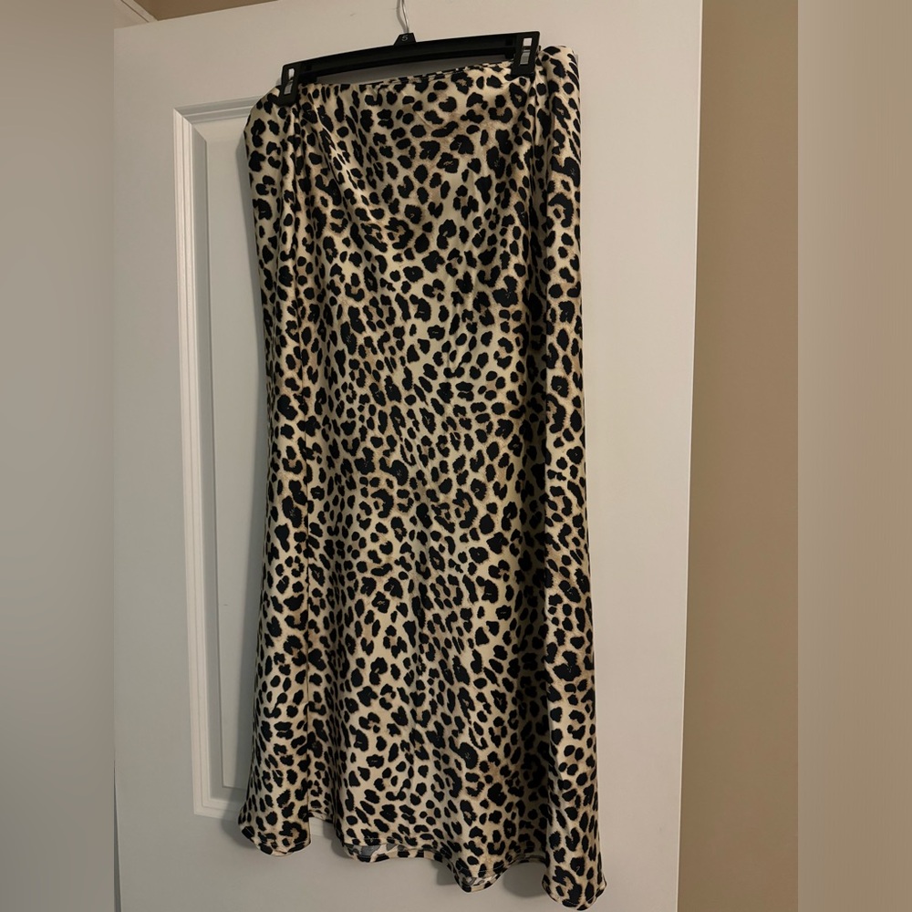 Sincerely Jules Leopard A-Line Skirt